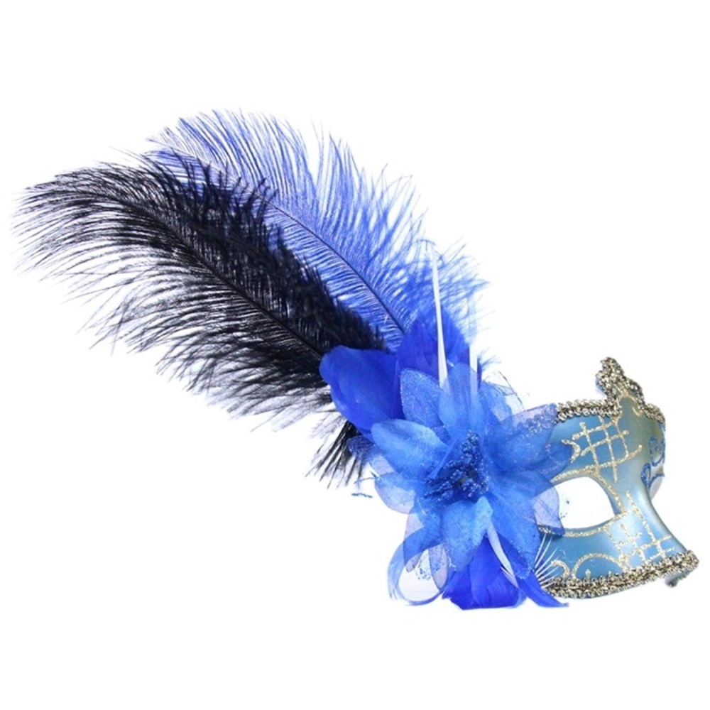 🧟♀️Gold & Blue MASQUERADE EYE MASK BUNDLE *NWT* - Picture 5 of 7